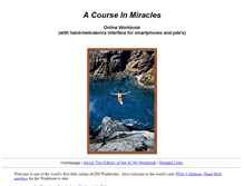 Tablet Screenshot of acim.miraclevision.com