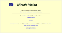 Desktop Screenshot of miraclevision.com