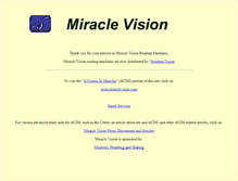 Tablet Screenshot of miraclevision.com